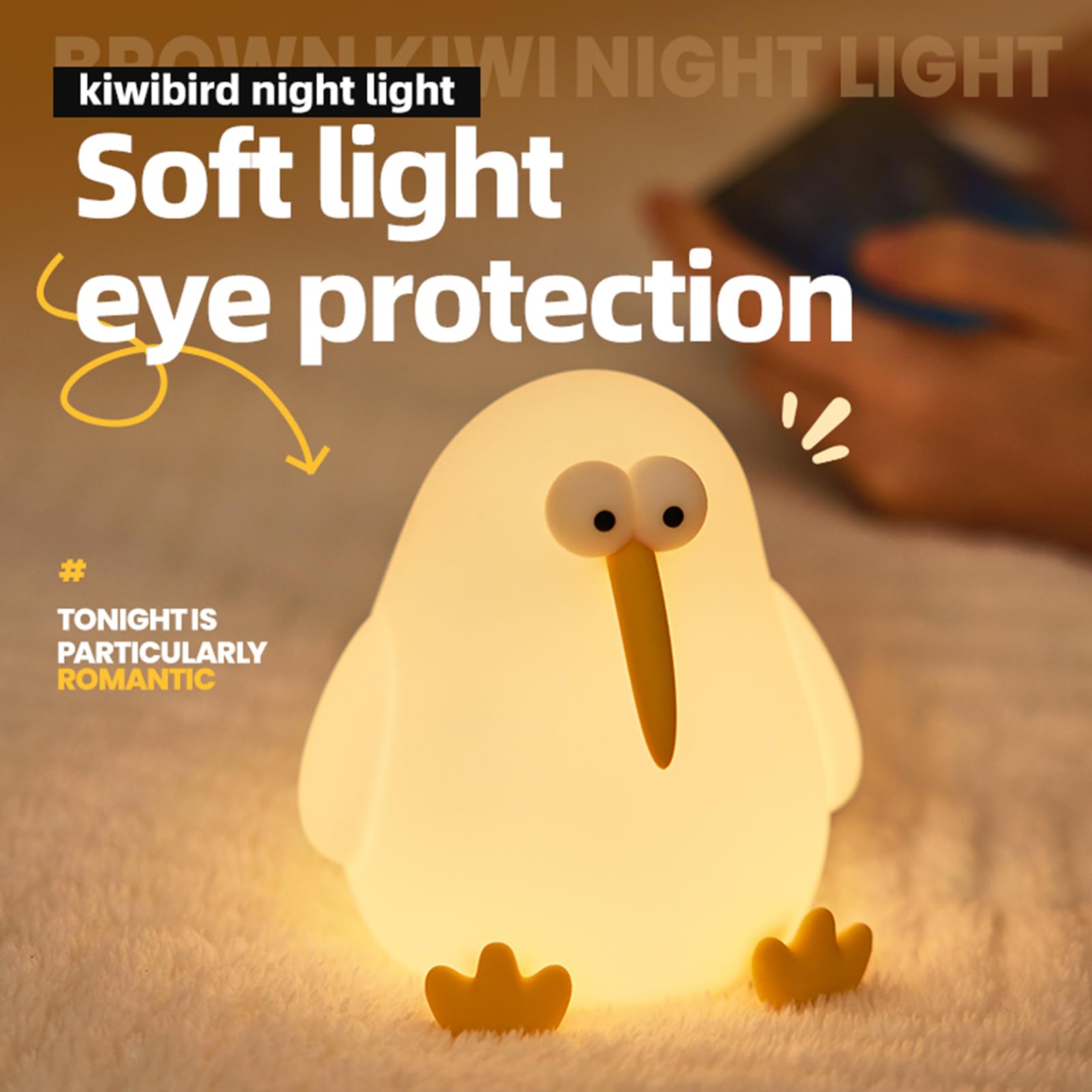YEEFIGRO silicone nursery light delivers soft, durable bedside illumination for kids.