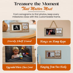 YelloIris brown ultrasound frame hanging string included for placement