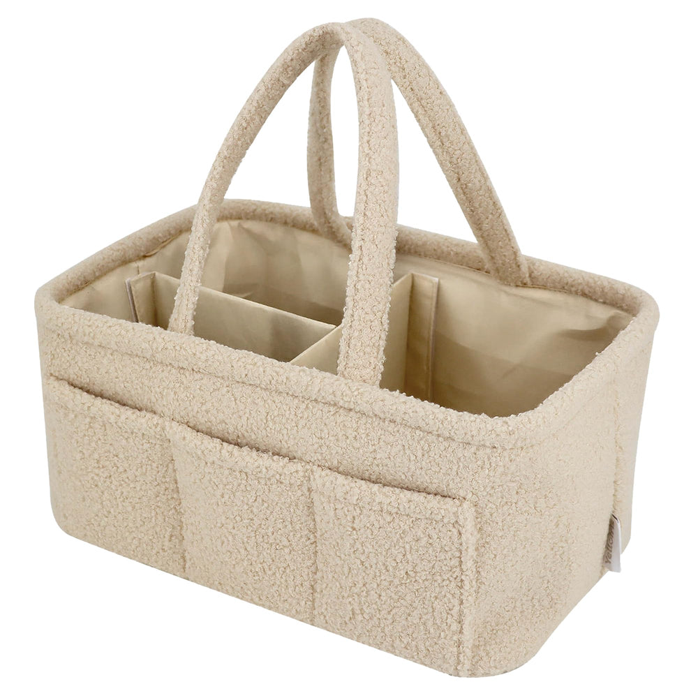 YelloIris diaper caddy for car trips and travel organization.