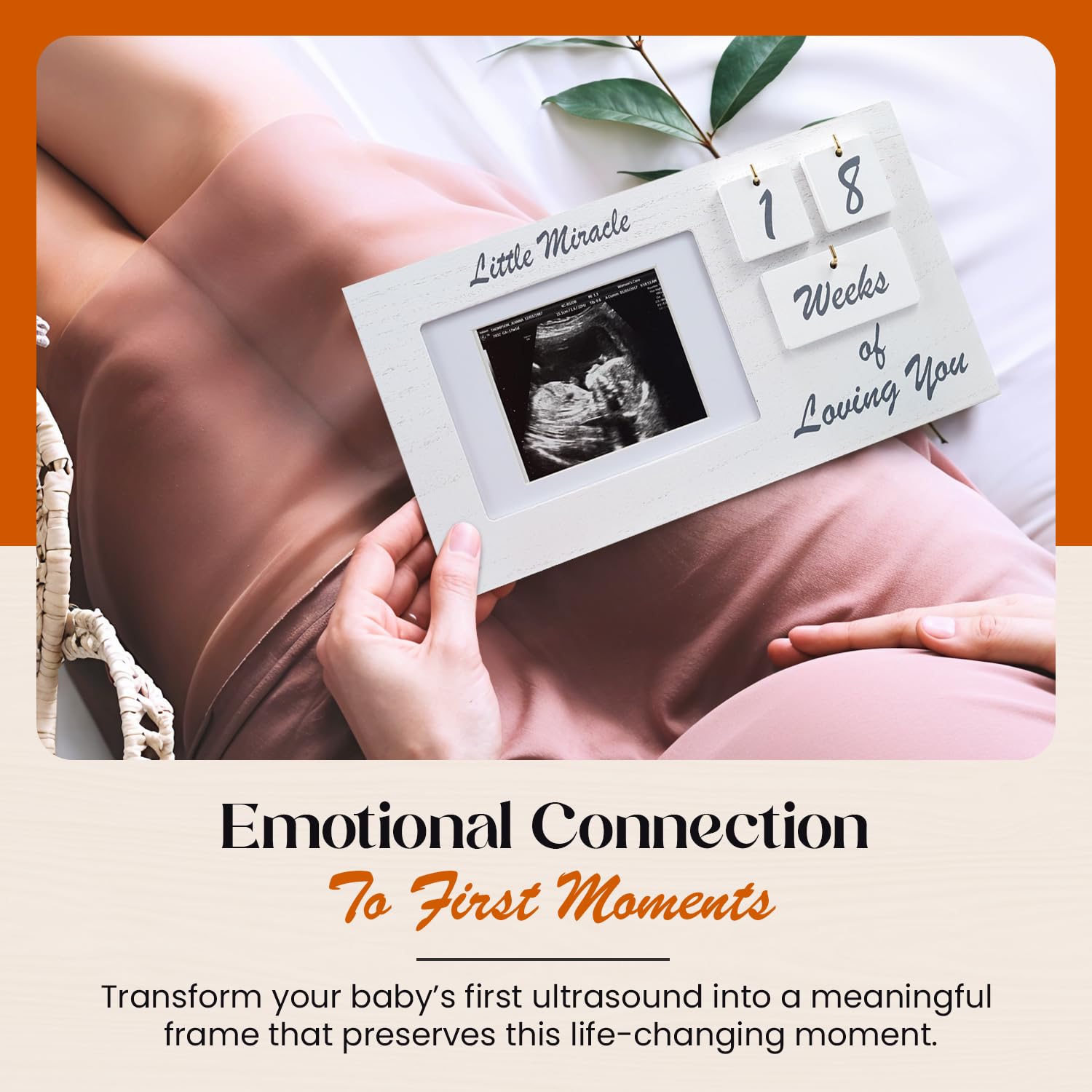 YelloIris white ultrasound-frame hanging-hardware ensures secure, simple wall mounting.