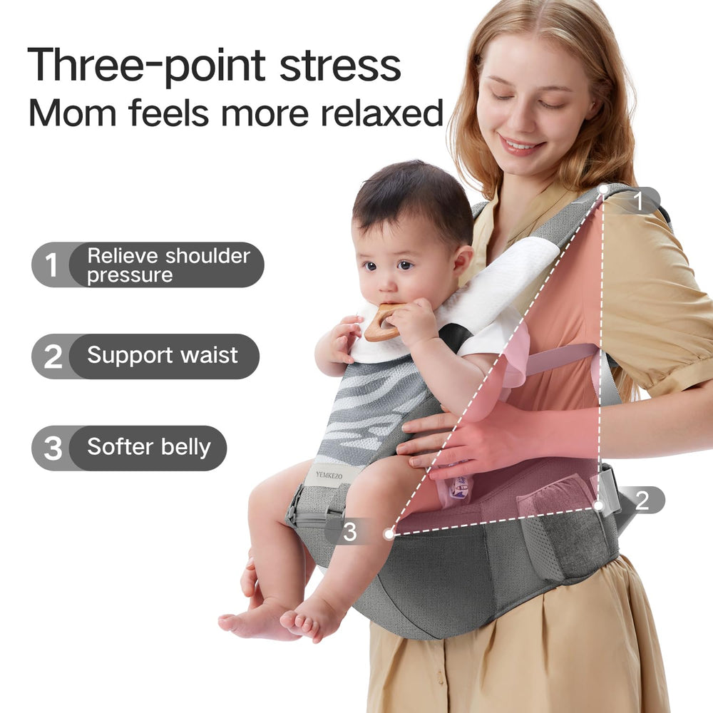 YEMKEZO 0-36 months carrier fits 7.7-45 lb for growing adventures