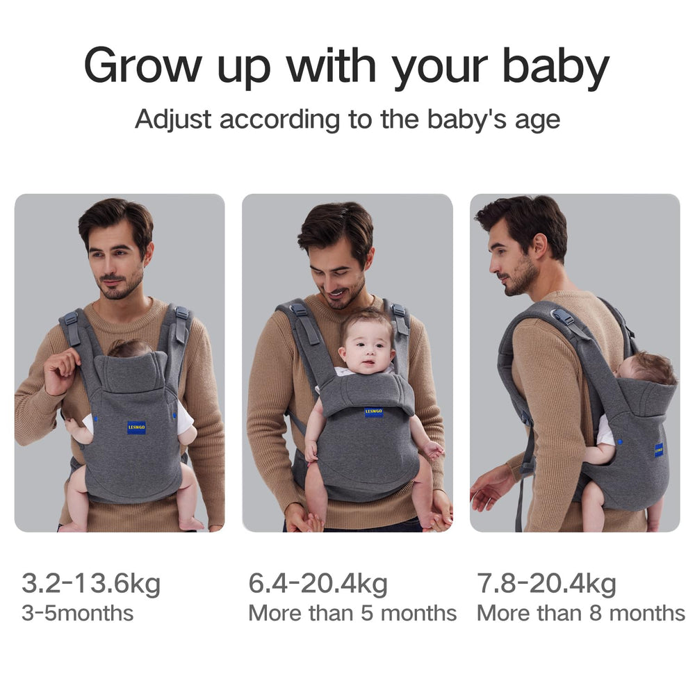 YEMKEZO soft breathable fabric wraps baby in comfort