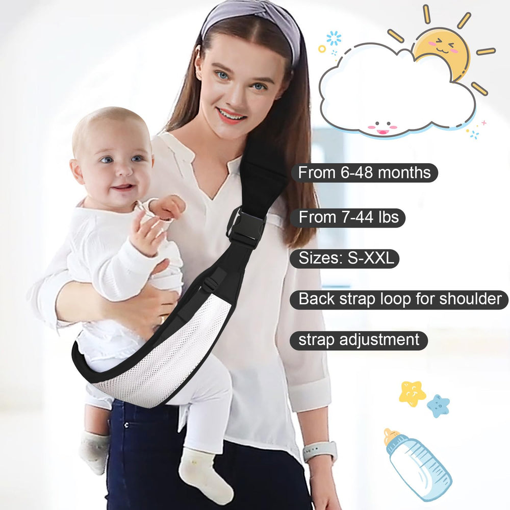 YEMKEZO adjustable sling supports growing babies from 0 to 36 months
