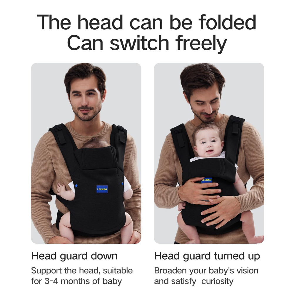 YEMKEZO Front-facing position in baby carrier for curious exploration