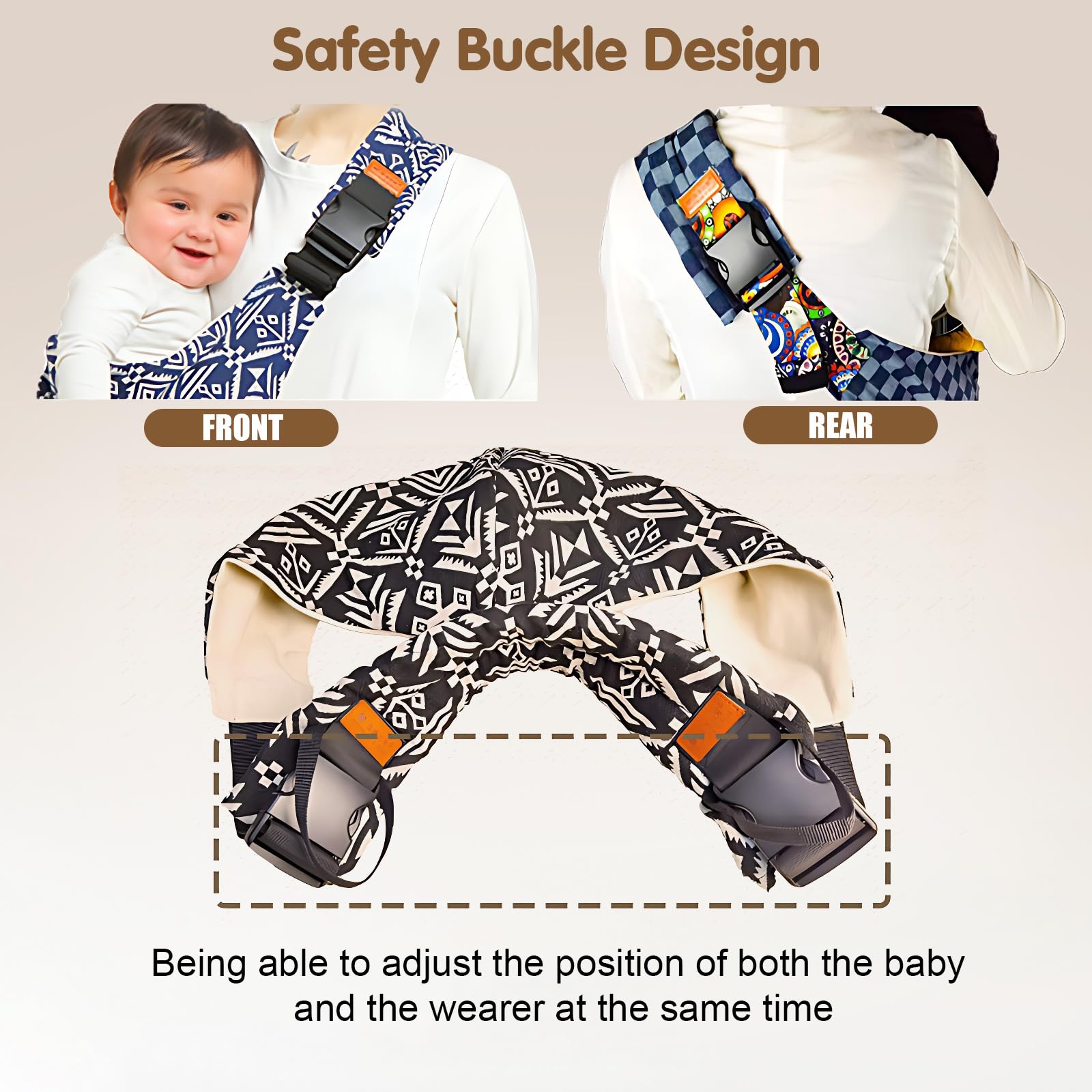 yemyig baby sling ultra-portable folds into compact size for travel