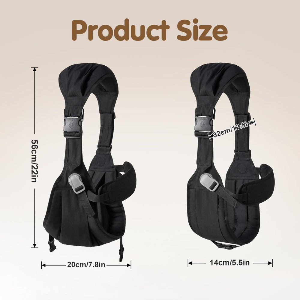 Yemyig waist harness adjustment demonstrates secure, growing-baby fit.