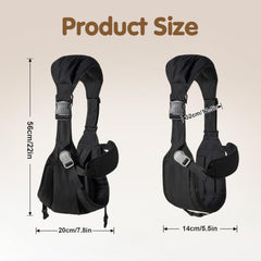 Yemyig waist harness adjustment demonstrates secure, growing-baby fit.