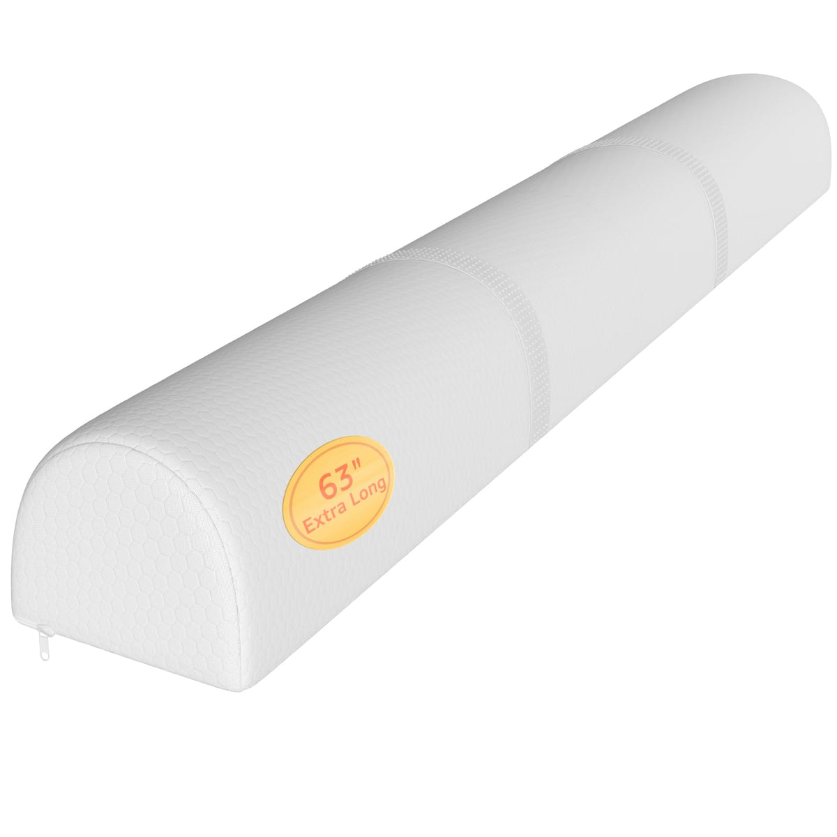 YENING 63-inch bed bumpers product shot showing full-length protection for toddlers