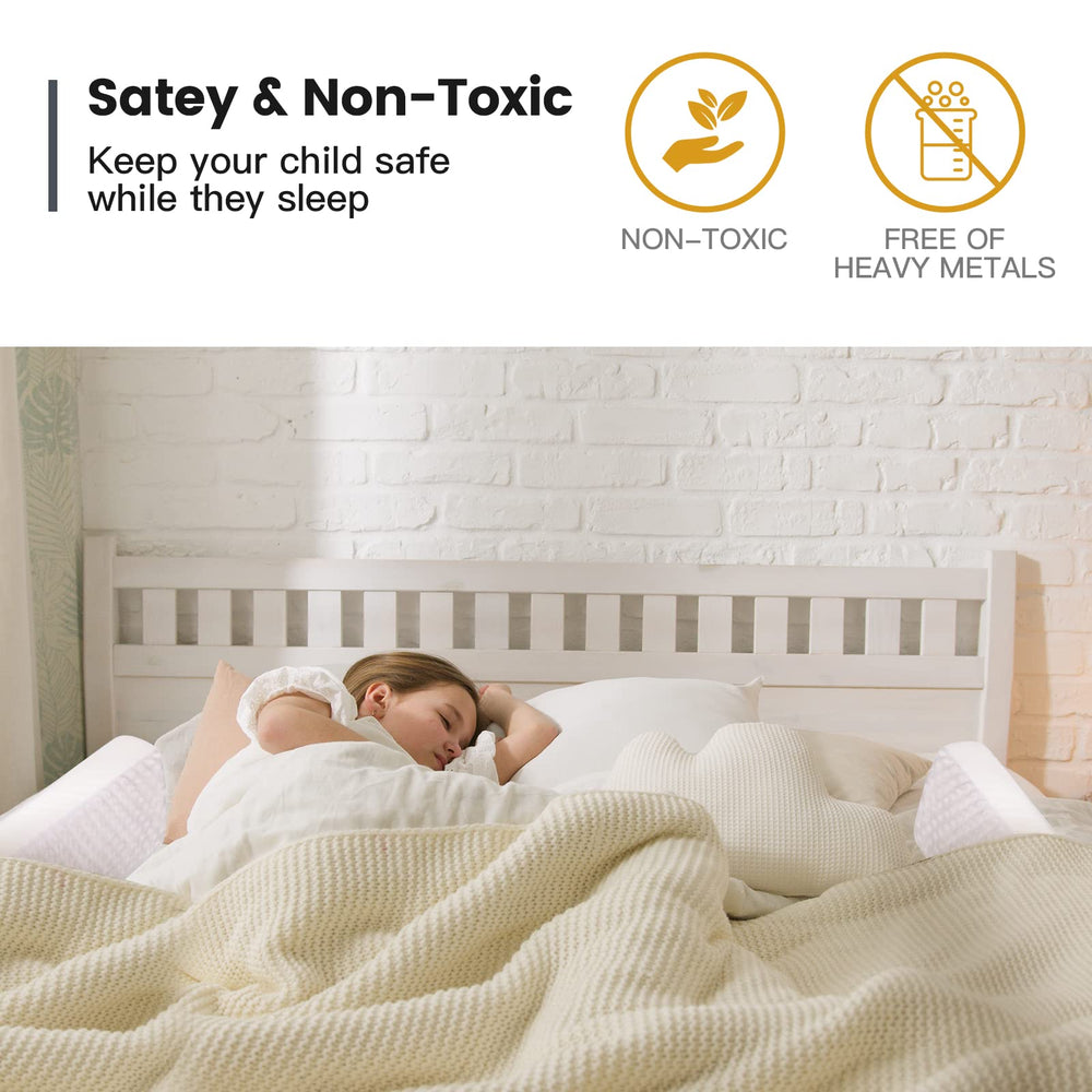 YENING soft foam bumpers stay in place as your child moves.