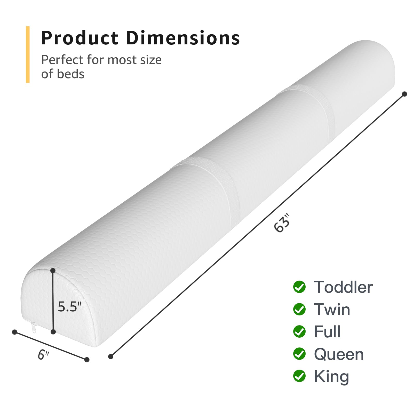 YENING toddler sleep safety guard supports calm movement