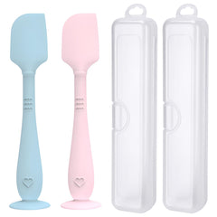 YENLNI butt cream spatula blue with soft silicone for gentle, mess-free diaper cream application.