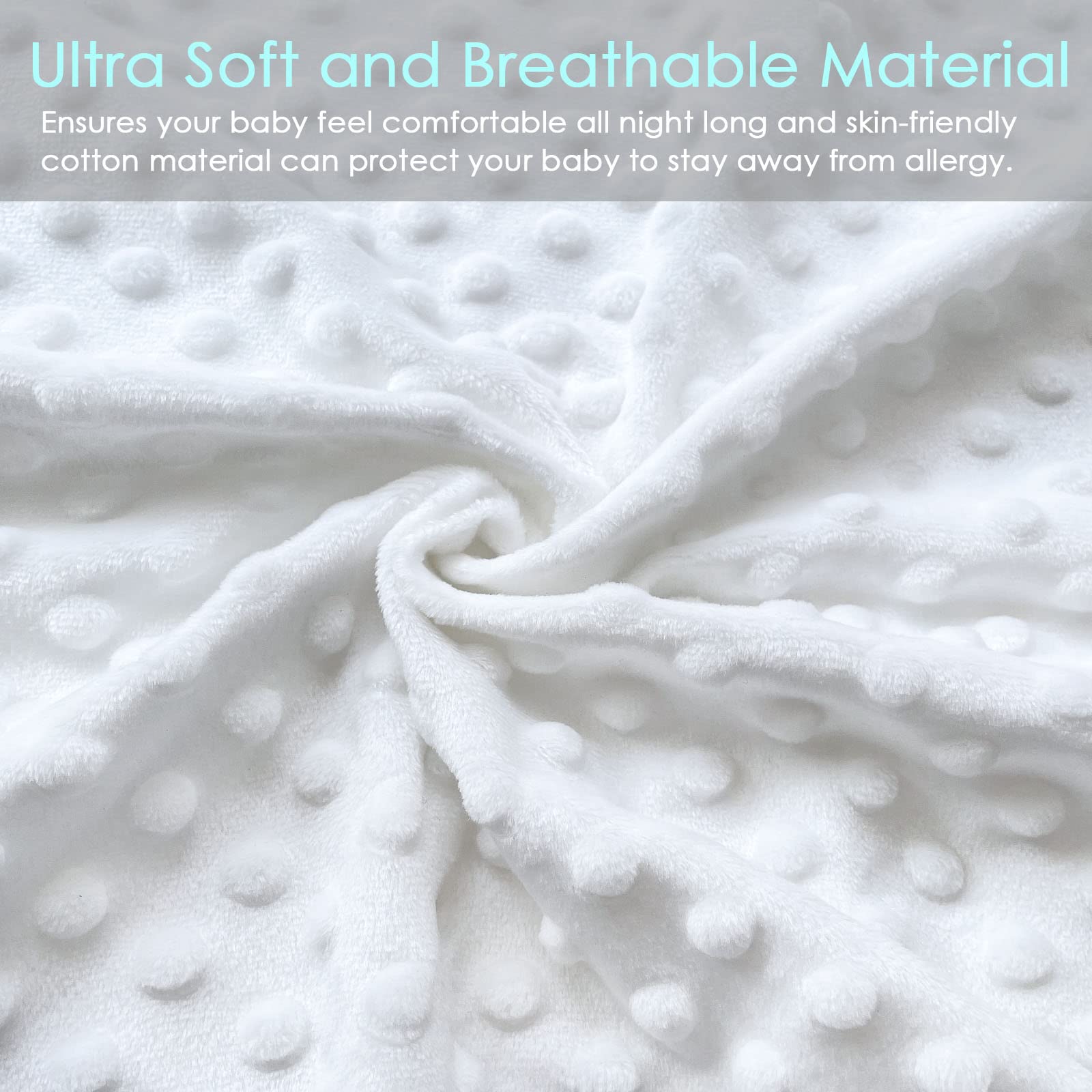 YENING Mini changing pad non-slip base prevents shifting on a dresser.