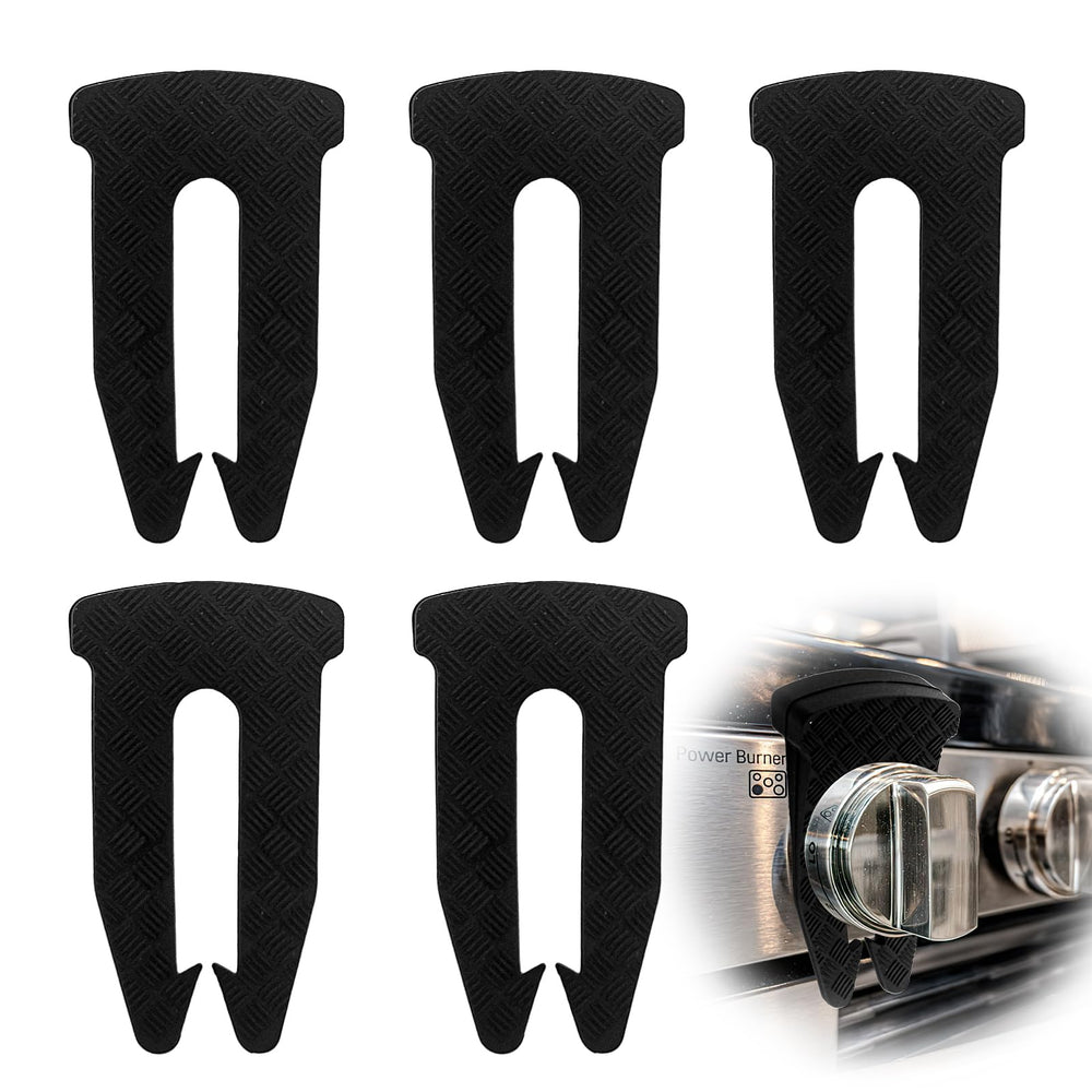 YENOVO gas stove knob locks in a 5-pack for universal coverage and safety.