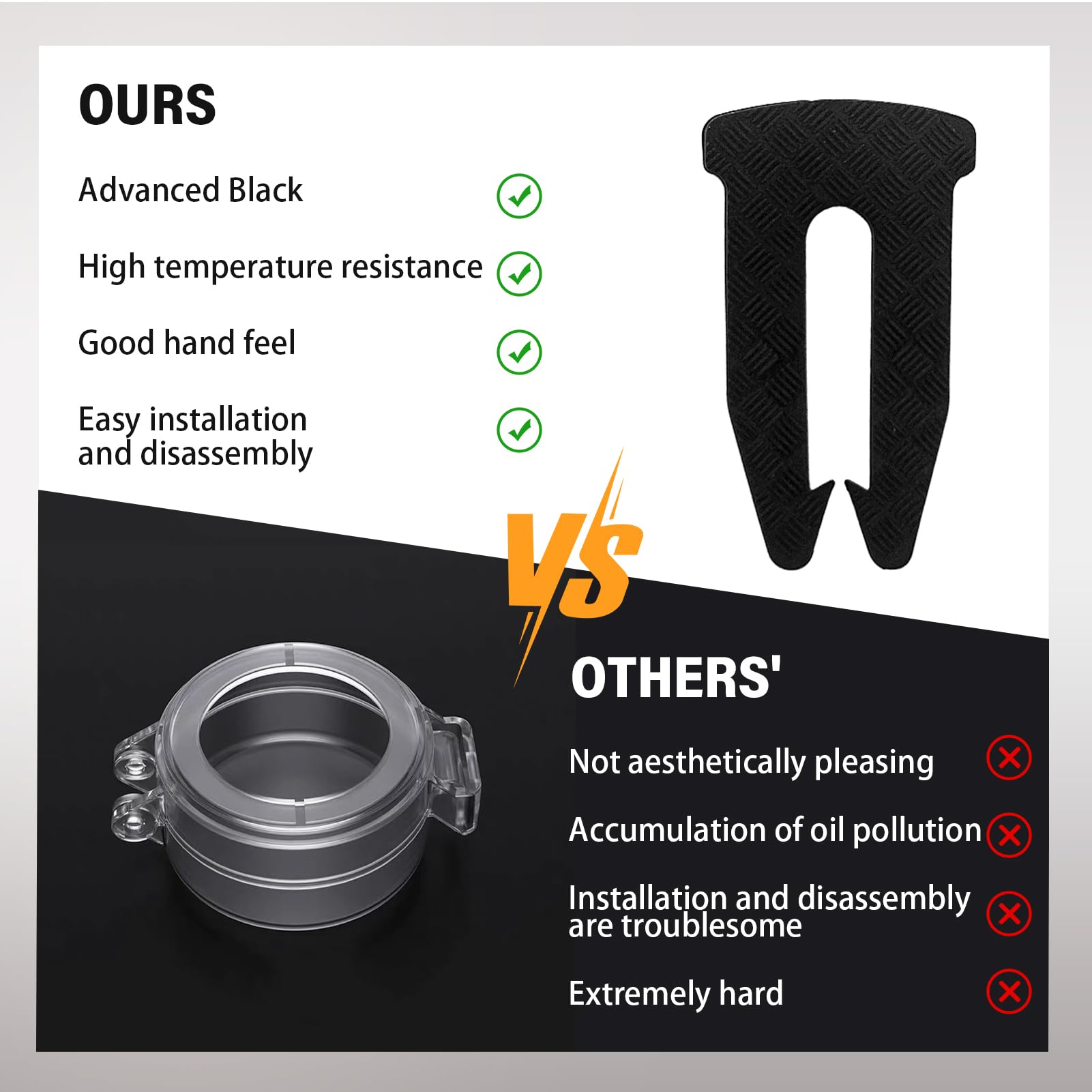 YENOVO universal-fit knob covers work with most stove knobs for compatibility.