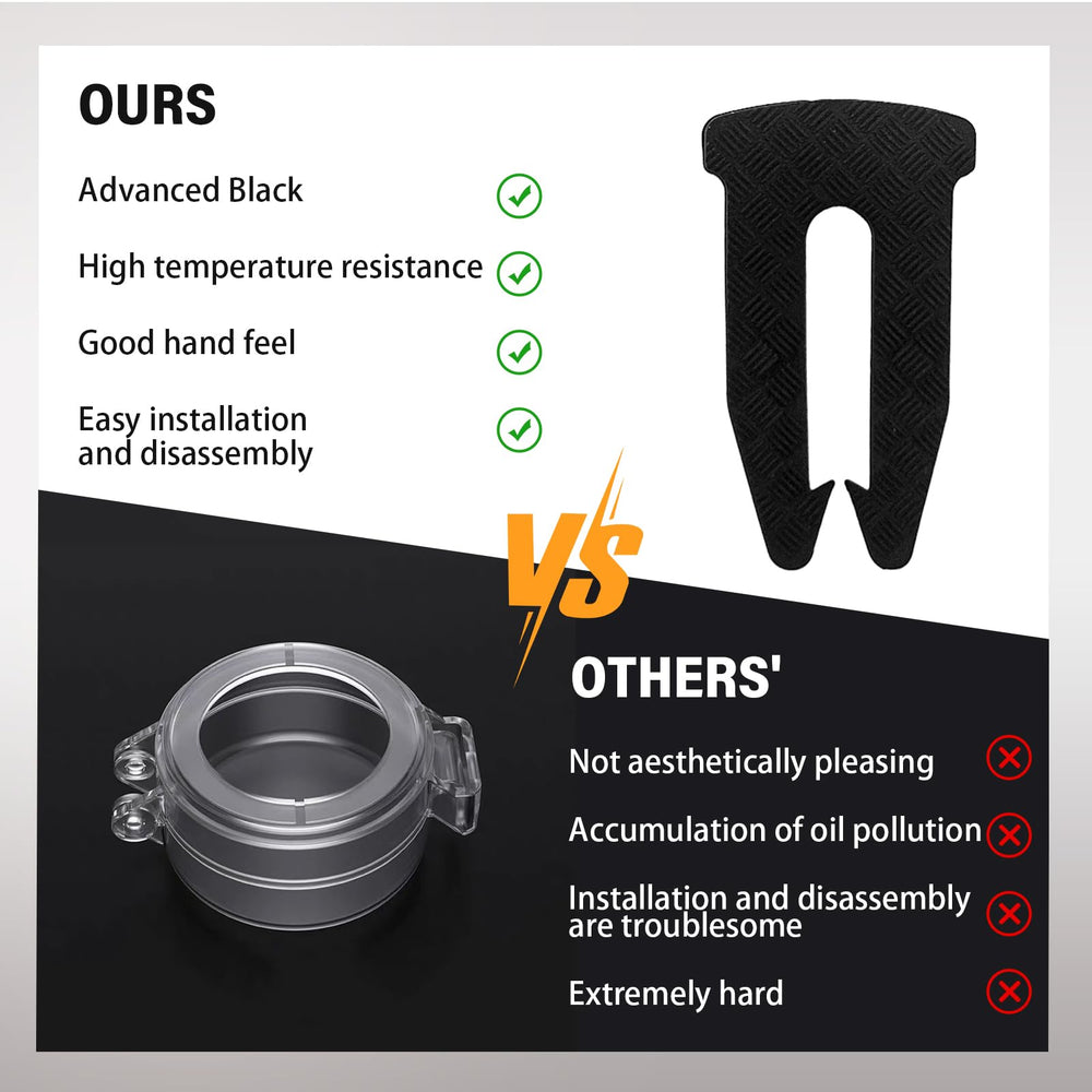 YENOVO universal-fit knob covers work with most stove knobs for compatibility.