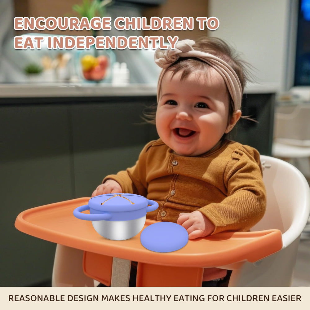 Yeomant petal-opening design helps tiny hands grab snacks easily.