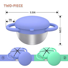 Yeomant snack containers with double handles allow easy grip for small hands.