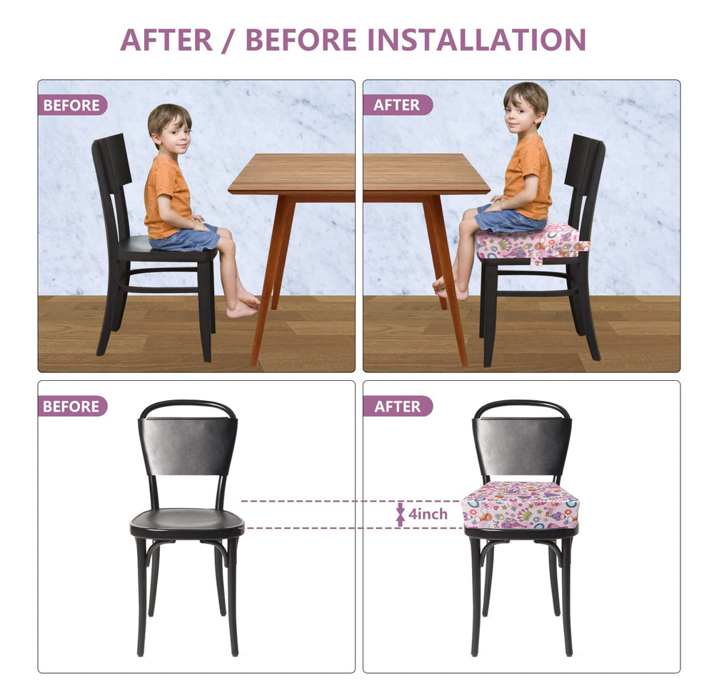 Yeroly portable booster seat shown for travel and dining out