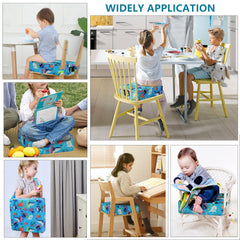 Yeroly booster seat adjustable-belts ensures secure fit on different chairs