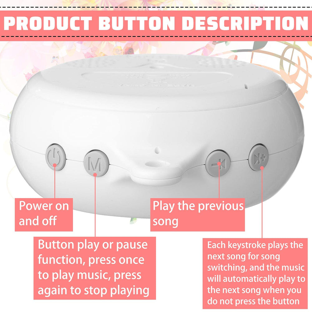 Yeshone 35 lullabies offer soothing bedtime options for baby time.