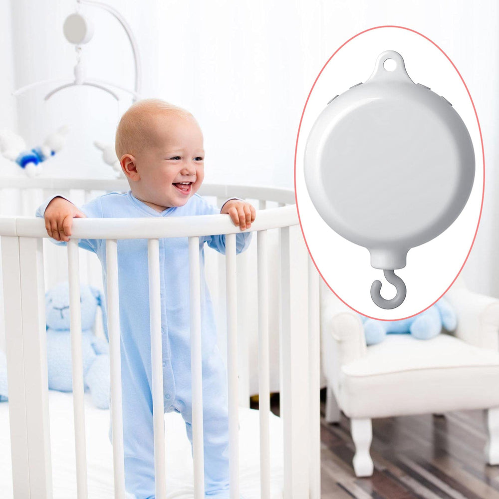 Yeshone gift ready white music box suitable for babies and new parents.
