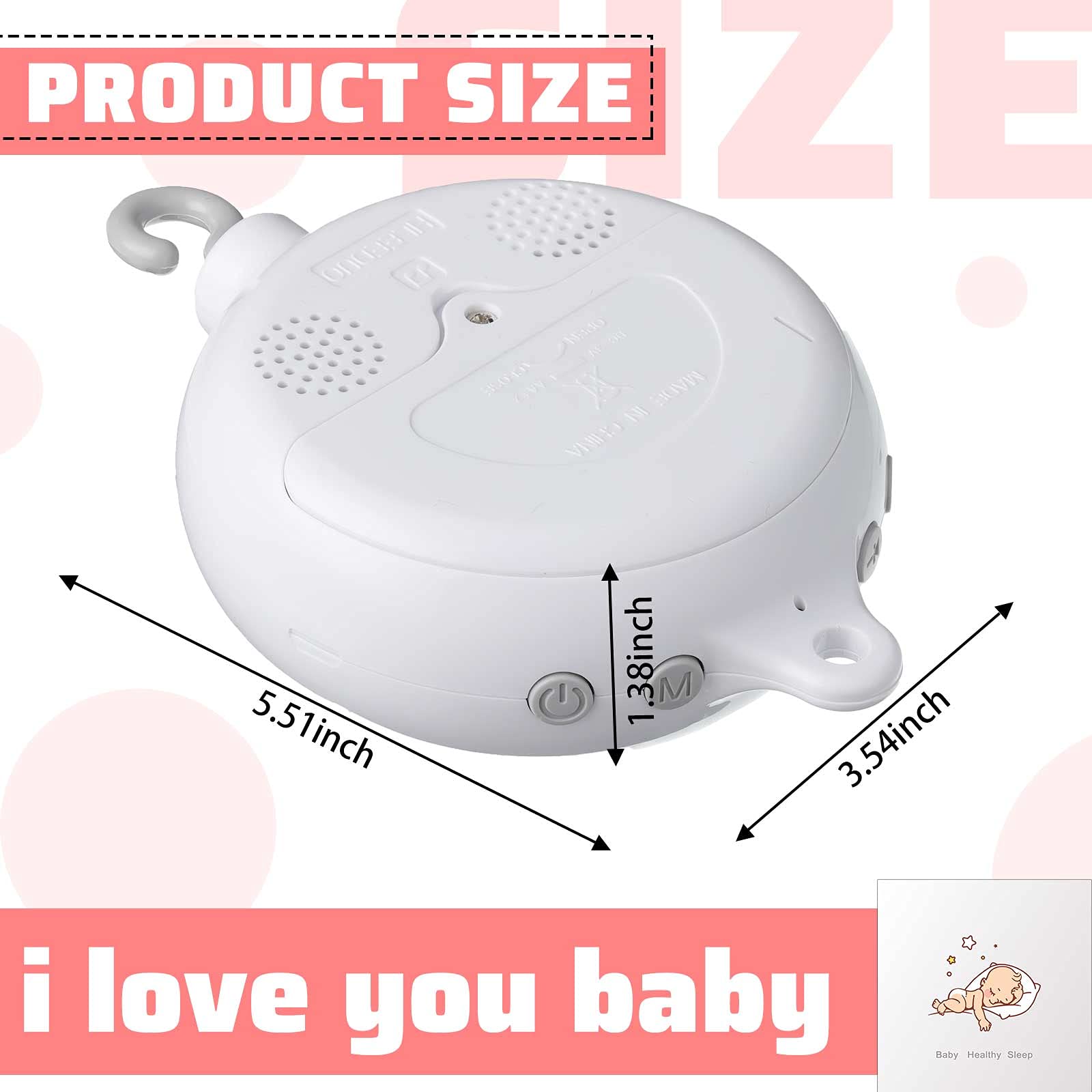 Yeshone removable nursery motor for easy setup and maintenance.