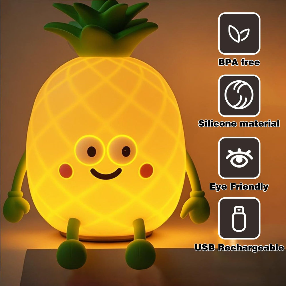 Yesinaly night light 3000K warm LED reduces eye strain safely