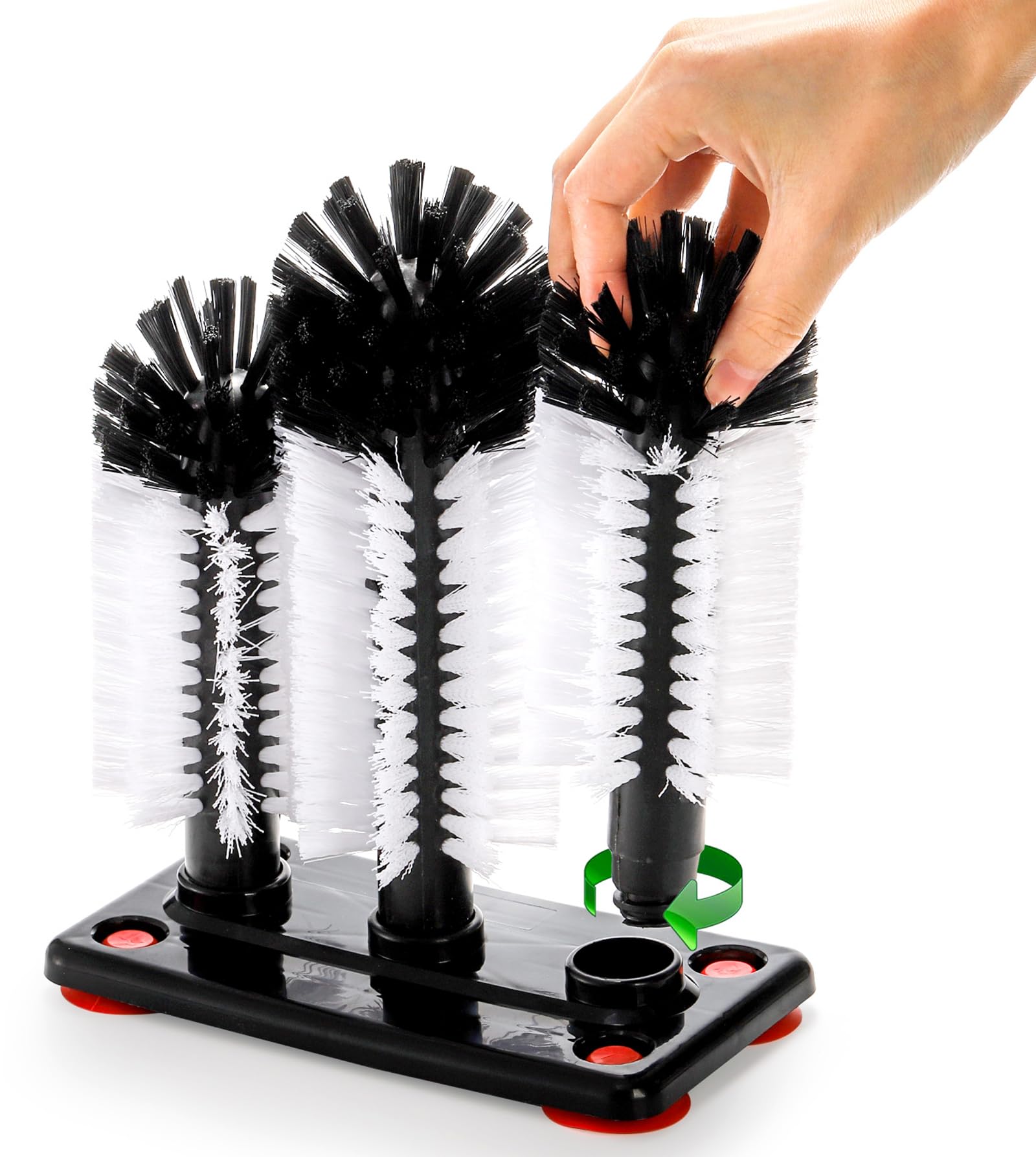 Yesland detachable brushes illustrating easy part replacement and flexibility.