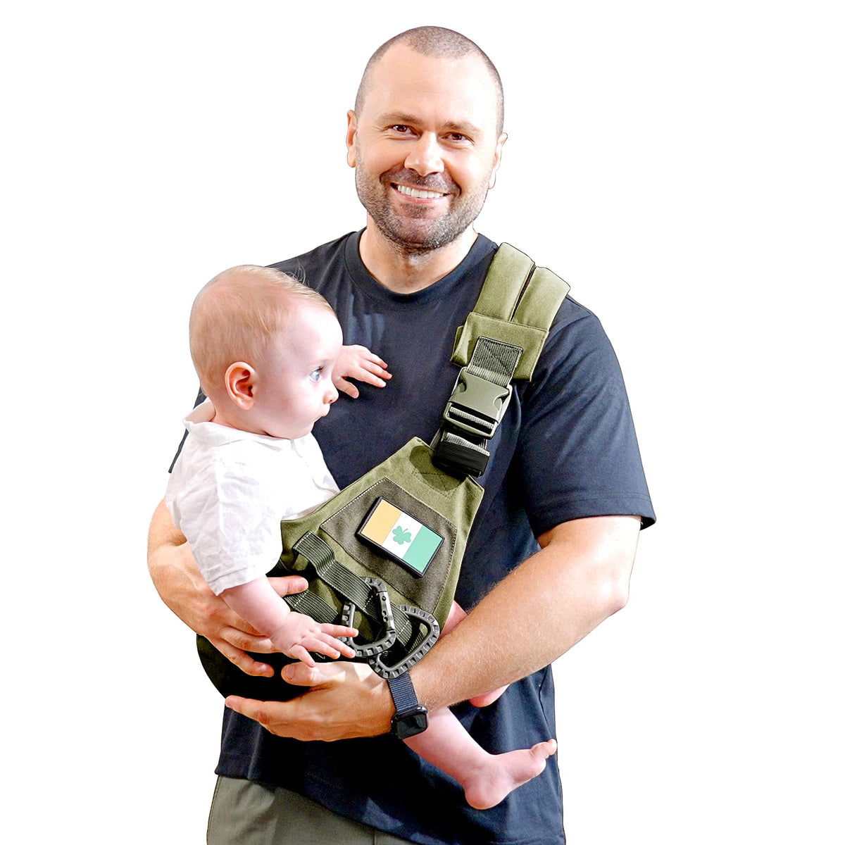 YESYBC baby sling adjustable shoulder straps for comfortable carry