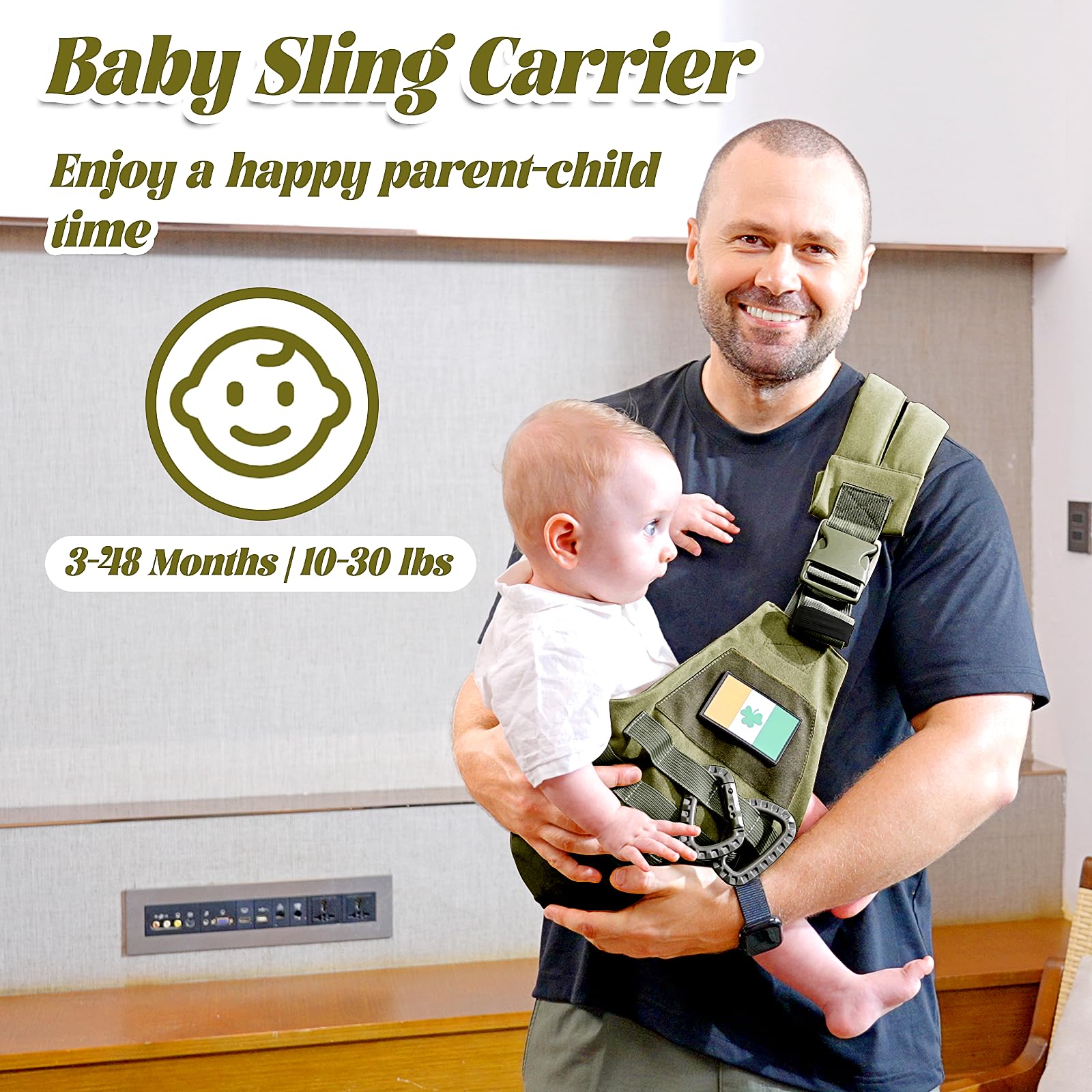 YESYBC baby sling grows with baby from newborn to toddler