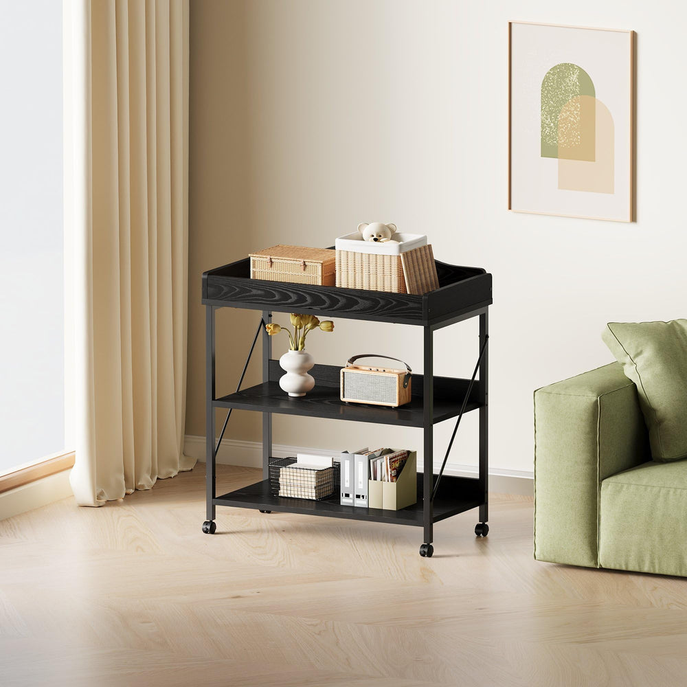 YeTom nursery setup shows compact, versatile baby station in black