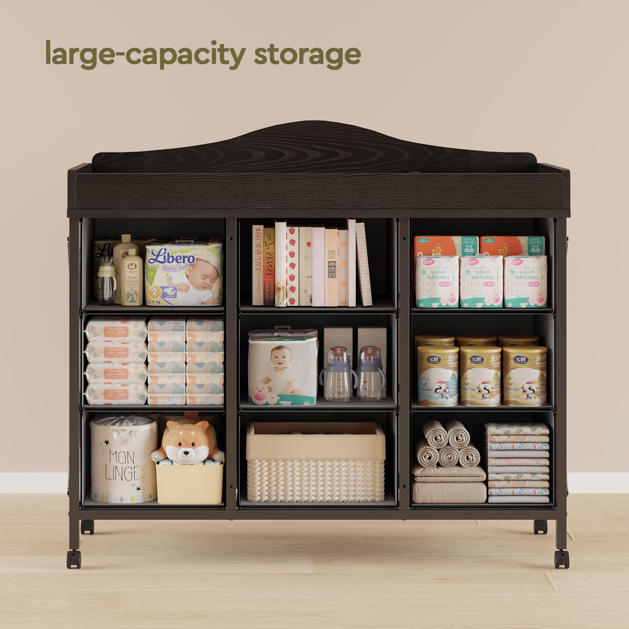 YeTom black nursery finish complements modern bedroom décor