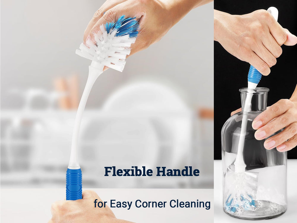 YeuDeuy two-handles ergonomic grip minimizes wrist strain during scrubbing