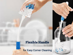 YeuDeuy two-handles ergonomic grip minimizes wrist strain during scrubbing