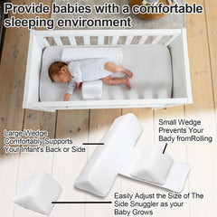 Yevclihds Baby Side Sleeper Wedge removable cover ready for washing