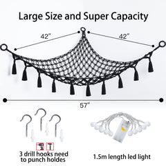 Yewiwin three hanging hooks ease installation and secure wall-mounted storage.
