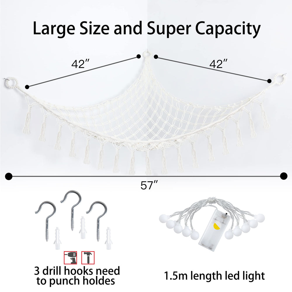 Yewiwin three-hanging-hook kit enables stable wall installation.