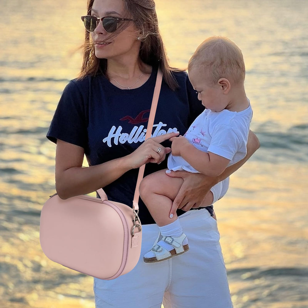 Yewltvep pink storage bag suitable as cosmetics or daily tote companion