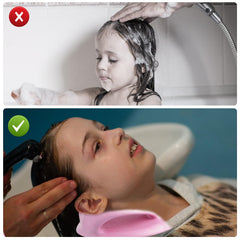 YEXEXINM hair washing station kids pillow-green ergonomic design reduces strain during shampooing.