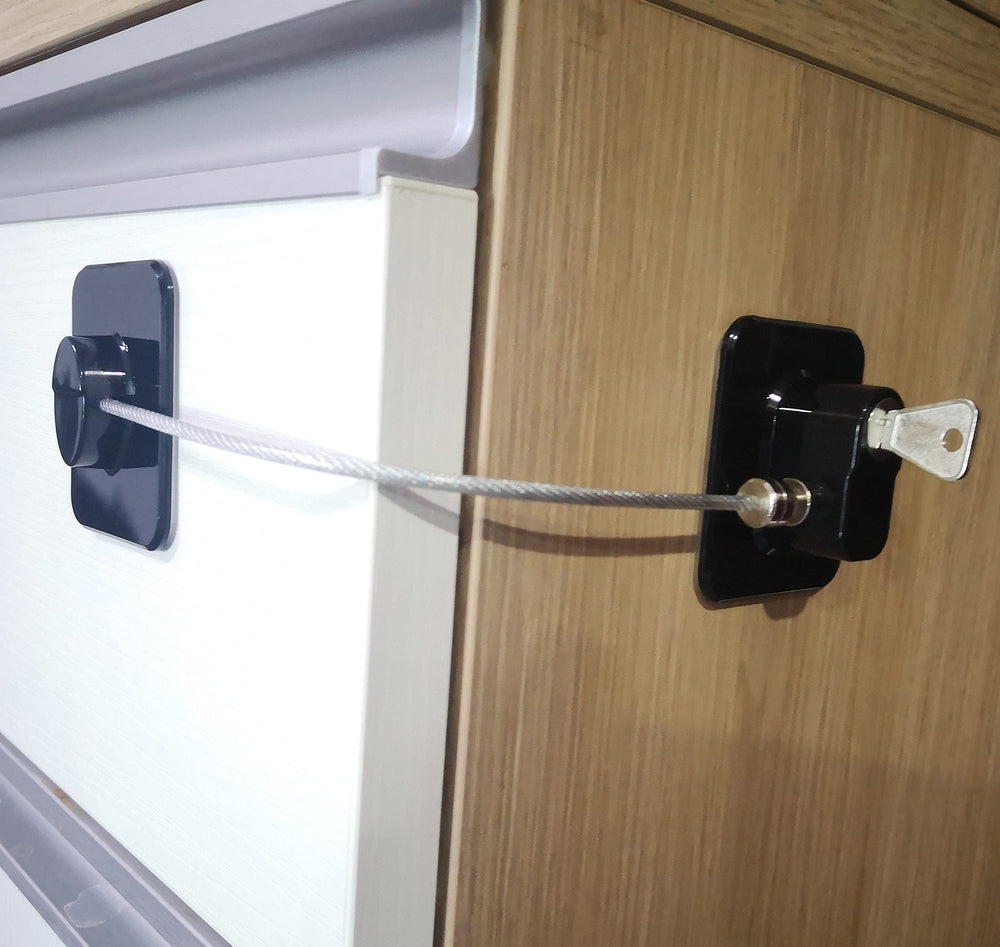 YEYA lock in use during kitchen cleanup.