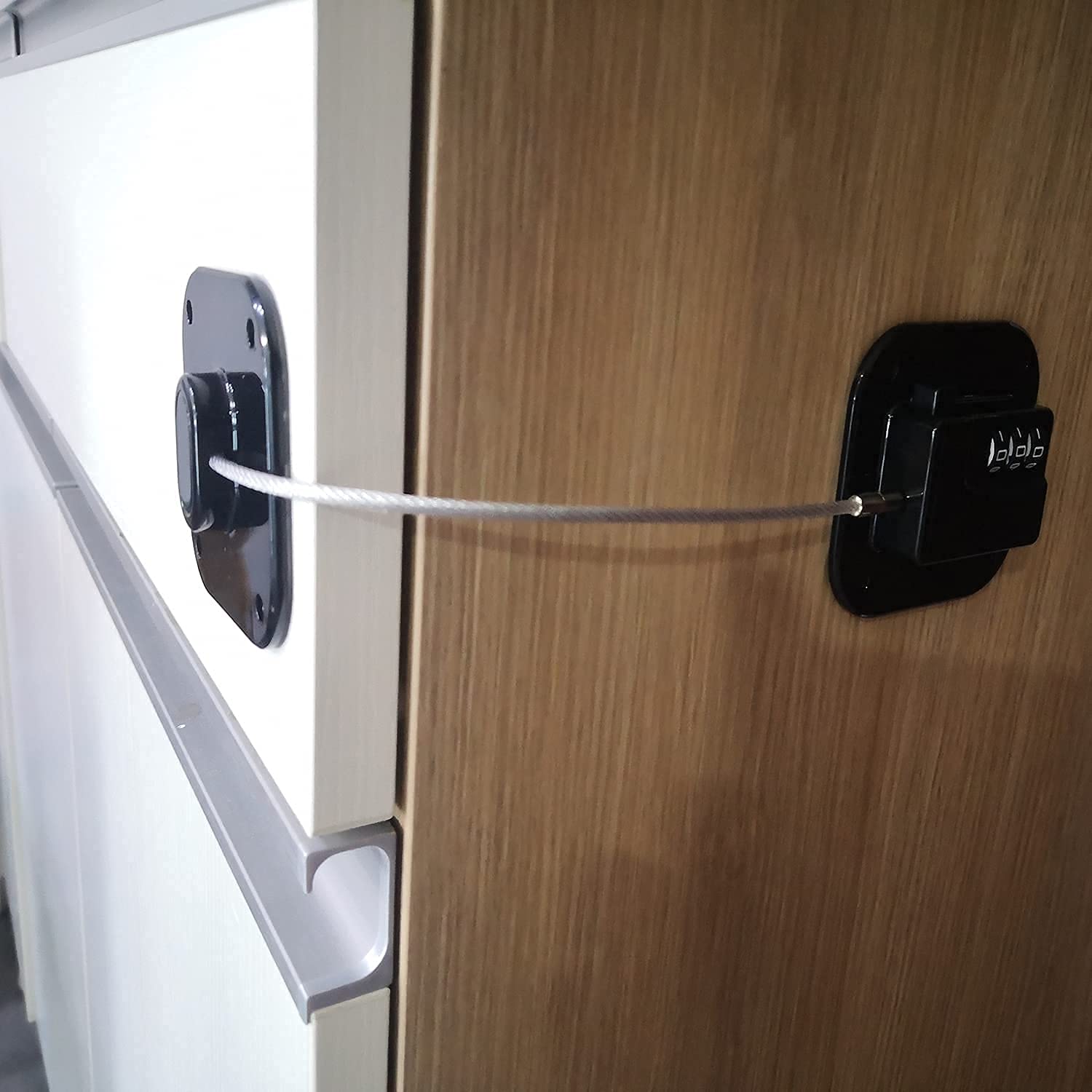 YEYA pantry organization with lock keeping items secure