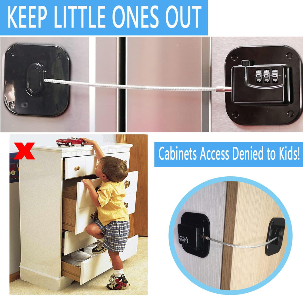 YEYA two-pack installed on fridge demonstrates easy no-drill setup