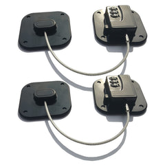 YEYA upgraded refrigerator lock front view shows sturdy latch for safe storage