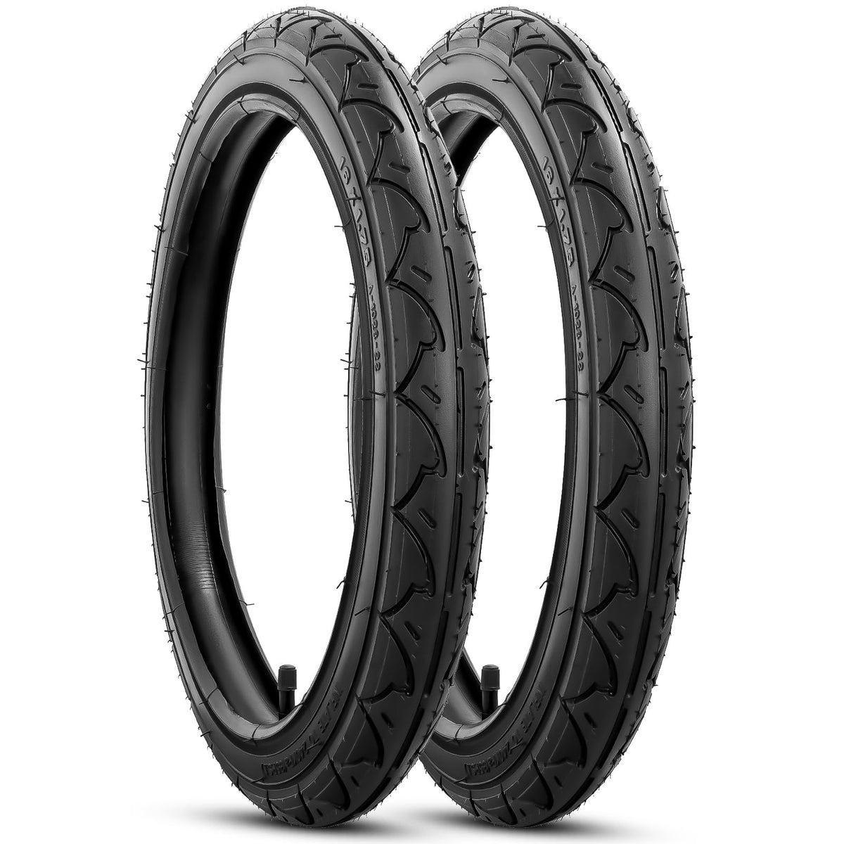 YeYouC rear 16x1.75 tire side view demonstrates durable grip for versatile terrain.