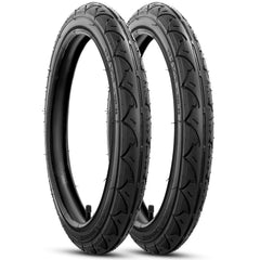 YeYouC rear 16x1.75 tire side view demonstrates durable grip for versatile terrain.