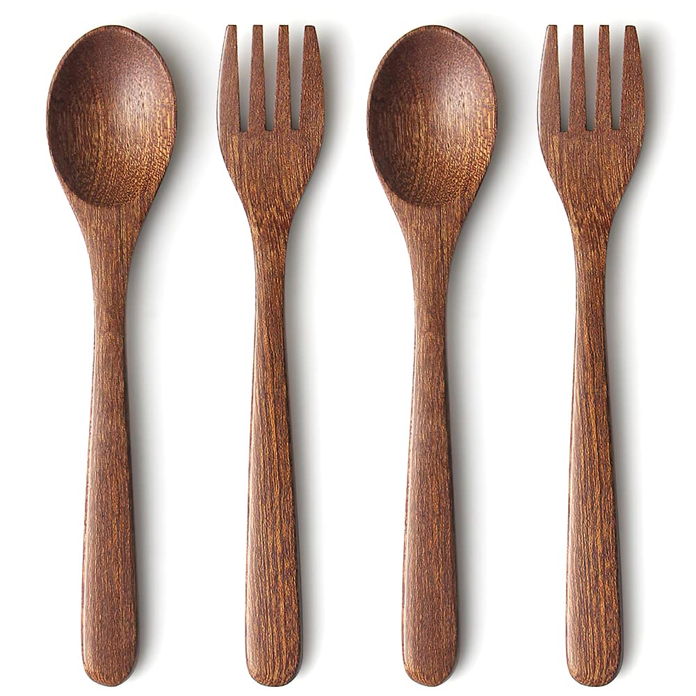 YFWOOD kids utensils spoons top view, lightweight easy-to-grip for self-feeding