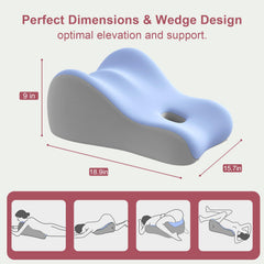 YFZD3087 ergonomic neck-support pillow highlighting multi-angle contouring