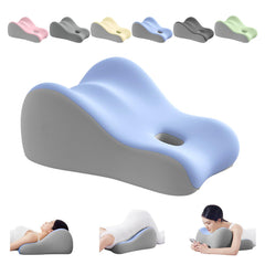 YFZD3087 natural latex pillow close-up showing soft cover for all-night comfort