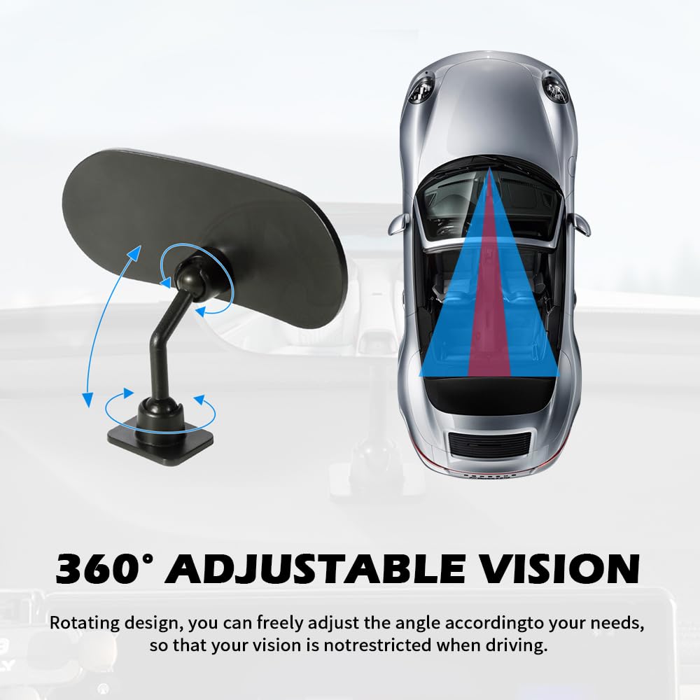 YGDMD durable baby mirror housing resists impacts for everyday car travel.