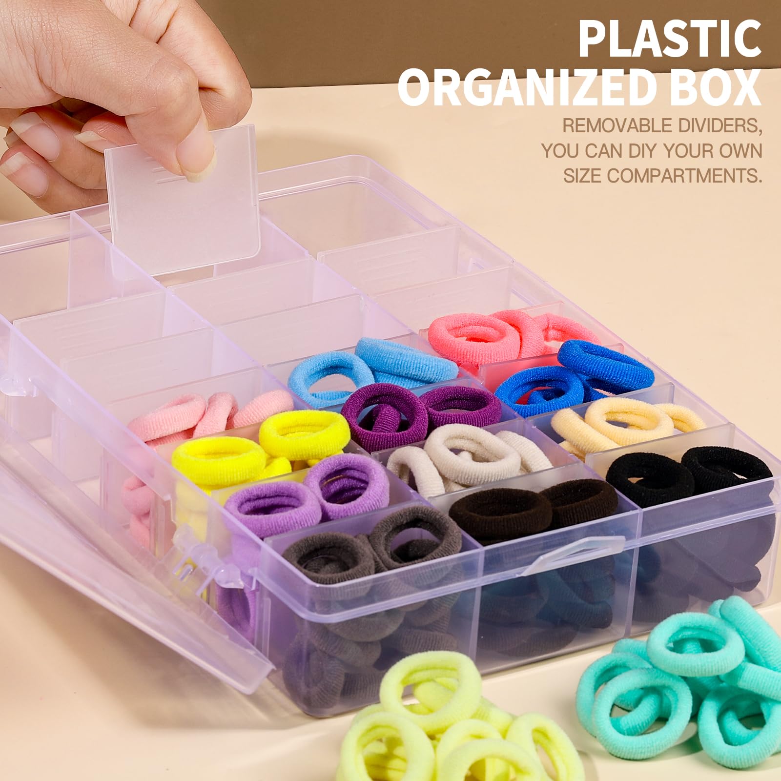 YGDZ 0.86 inch soft elastic hair ties designed for gentle hold.